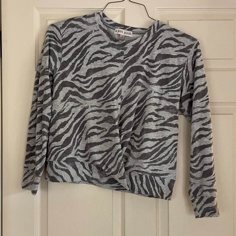 Womens Zebra Print Top
